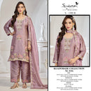 Serine S 1390 Sona Silks Heavy Embroidery Work With Bits Khatli Work Suit