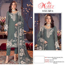 Motifz 5487 Premium Chiffon Embroidery With Jarkan Work Pakistani Suit
