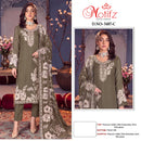 Motifz 5487 Premium Chiffon Embroidery With Jarkan Work Pakistani Suit