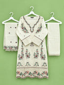 Rinaz 1849 Pure Cambric Cotton With Elegant Embroidery ReadyMade Suit