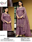 Rinaz R 1879 Pure Salsa Embroidery Beads Work Pakistani Suit