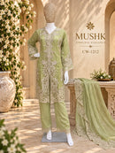 Shraddha Designer CW 1212 Viscose Pattern Checks Handwork Khatli Work Premium Suit