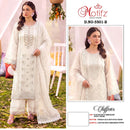 Motifz 5501 Premium Siffon Embroidery Khatli Work Pakistani Suit
