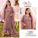 Motifz 5501 Premium Siffon Embroidery Khatli Work Pakistani Suit