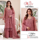 Motifz 5499 Premium Pakistani Suit Chiffon With Embroidery Khatli Work