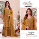Motifz 5499 Premium Pakistani Suit Chiffon With Embroidery Khatli Work