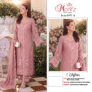 Motifz 5471 Premium Chiffon Embroidery Khatli Work Pakistani Suit