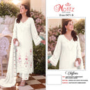 Motifz 5471 Premium Chiffon Embroidery Khatli Work Pakistani Suit