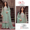 Motifz 5504 Premium Chiffon Embroidery Khatli Work Pakistani Suit