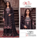 Motifz 5504 Premium Chiffon Embroidery Khatli Work Pakistani Suit