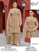 Rinaz R 1887 Pure Salsa Embroidery & Beads Work Readymade Pakistani Suit