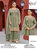 Rinaz R 1887 Pure Salsa Embroidery & Beads Work Readymade Pakistani Suit