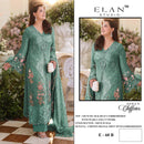 Elan E 60 Crunchy Heavy Embroidered With Appliqué, Pearls & Cutwork Suit