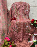 Elan E 60 Crunchy Heavy Embroidered With Appliqué, Pearls & Cutwork Suit