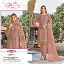 Motifz 5270 Premium Chiffon Embroidery Khatli Work Pakistani Suit