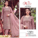 Motifz 5503 Premium Chiffon Embroidery Khatli Work Pakistani Suit