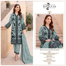 Bin Ilyas 1002 Heavy Lining Kota Checks Orange Full Cutwork Pakistani Suit