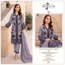 Bin Ilyas 1002 Heavy Lining Kota Checks Orange Full Cutwork Pakistani Suit