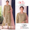 Motifz 5505 Siffon With Embroidery & Khatli Work Pakistani Suit