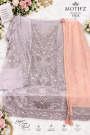 Motifz 5505 Siffon With Embroidery & Khatli Work Pakistani Suit