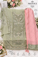 Motifz 5505 Siffon With Embroidery & Khatli Work Pakistani Suit
