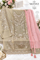 Motifz 5505 Siffon With Embroidery & Khatli Work Pakistani Suit