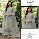 Serine S 660 Lawn Cotton Heavy Embroidered Worked Pakistani Suit