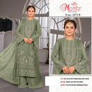 MOTIFZ 5473 Fruit Chiffon Embroidered Khatli Work Pakistani Suit
