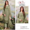 Motifz 5498 Cyatel Siffon With Embroidery Khatli Work Pakistani Suit