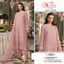 Motifz 5475 Siffon Embroidery Khatli Work Pakistani Suit