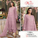 Motifz 5475 Siffon Embroidery Khatli Work Pakistani Suit