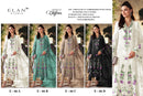 Elan E 66 Chiffon Heavy Embroidered With Appliqué Handwork & Cutwork Suit