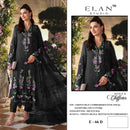 Elan E 66 Chiffon Heavy Embroidered With Appliqué Handwork & Cutwork Suit