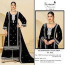 Serine S 1068 Velvet Heavy Embroidered Ready Made Pakistani Suit with Bits & Khatli Work