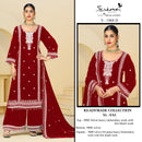 Serine S 1068 Velvet Heavy Embroidered Ready Made Pakistani Suit with Bits & Khatli Work
