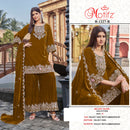 Motifz R 1227 Velvet 9000 Embroidered & Khatli Work Ready Made Pakistani Suit