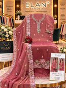 Elan Studio E 65 Salsa Heavy Beads Embroidered Pakistani Suit
