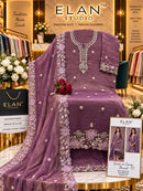 Elan Studio E 65 Salsa Heavy Beads Embroidered Pakistani Suit