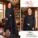 Motifz 5474 Chiffon Embroidered Khatli Work Designer Suits