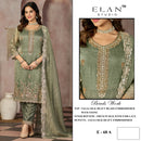 Elan Studio E 68 Salsa Heavy Beads Embroidered With Stone Work Pakistani Suit