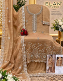 Elan Studio E 68 Salsa Heavy Beads Embroidered With Stone Work Pakistani Suit