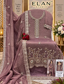 Elan Studio E 68 Salsa Heavy Beads Embroidered With Stone Work Pakistani Suit