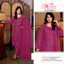 Motifz 5384 Rangoli Chiffon With Embroidery & Khatli Work Pakistani Suit