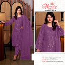 Motifz 5384 Rangoli Chiffon With Embroidery & Khatli Work Pakistani Suit