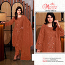 Motifz 5384 Rangoli Chiffon With Embroidery & Khatli Work Pakistani Suit