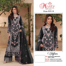 Motifz 5351 Chiffon Embroidered Suit With Khatli Work Designer Pakistani Party Wear Suit