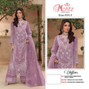 Motifz 5351 Chiffon Embroidered Suit With Khatli Work Designer Pakistani Party Wear Suit