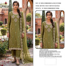 Maryams M 955 NC Moss Embroidery With Beads Work Pakistani Suit