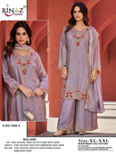 Rinaz R 1898 Pure Viscose Tissue Silk With Heavy Beads Work Pakistani Suit