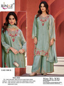 Rinaz R 1898 Pure Viscose Tissue Silk With Heavy Beads Work Pakistani Suit